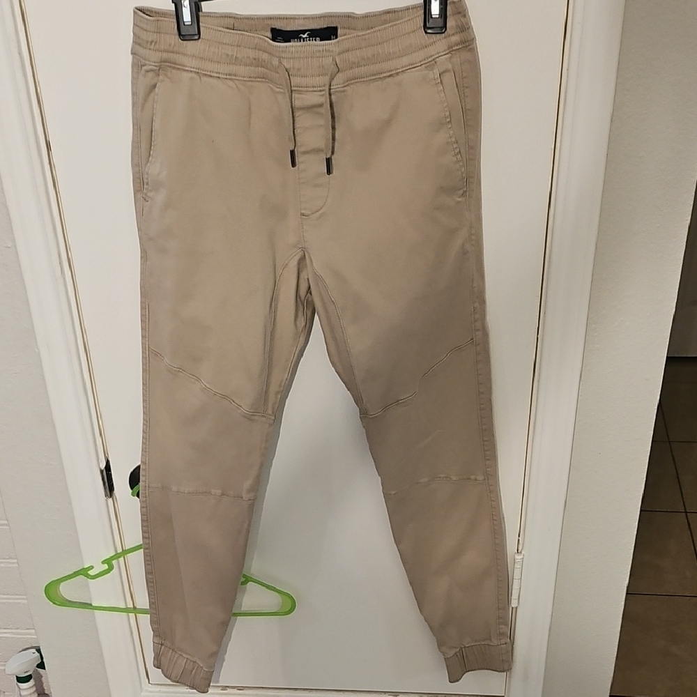 Hollister Tan Beige Joggers Super Skinny